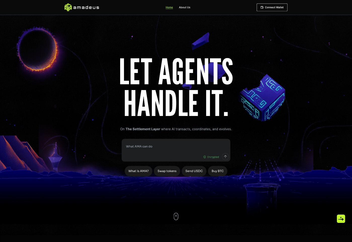 Первый экран — Let agents handle it